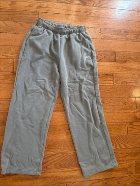 Alo Olive Green Fleece Sweatpants